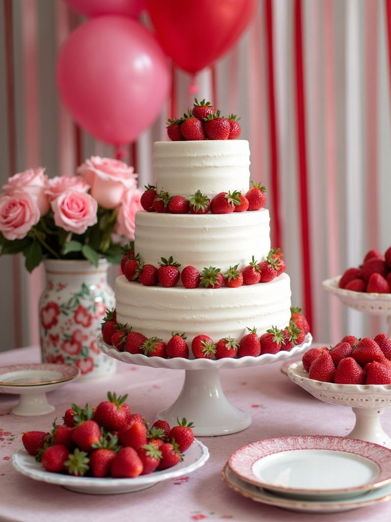 strawberry floral decoration ideas