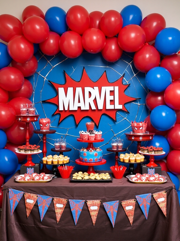 superhero themed celebration goodies