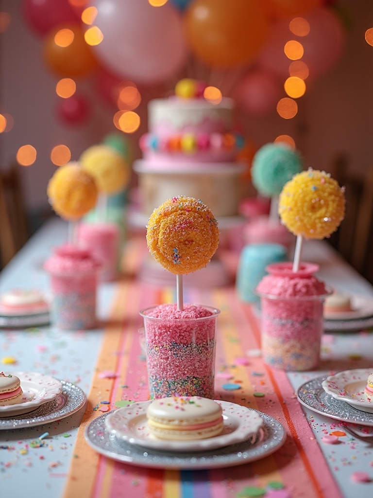 sweet festive table decor