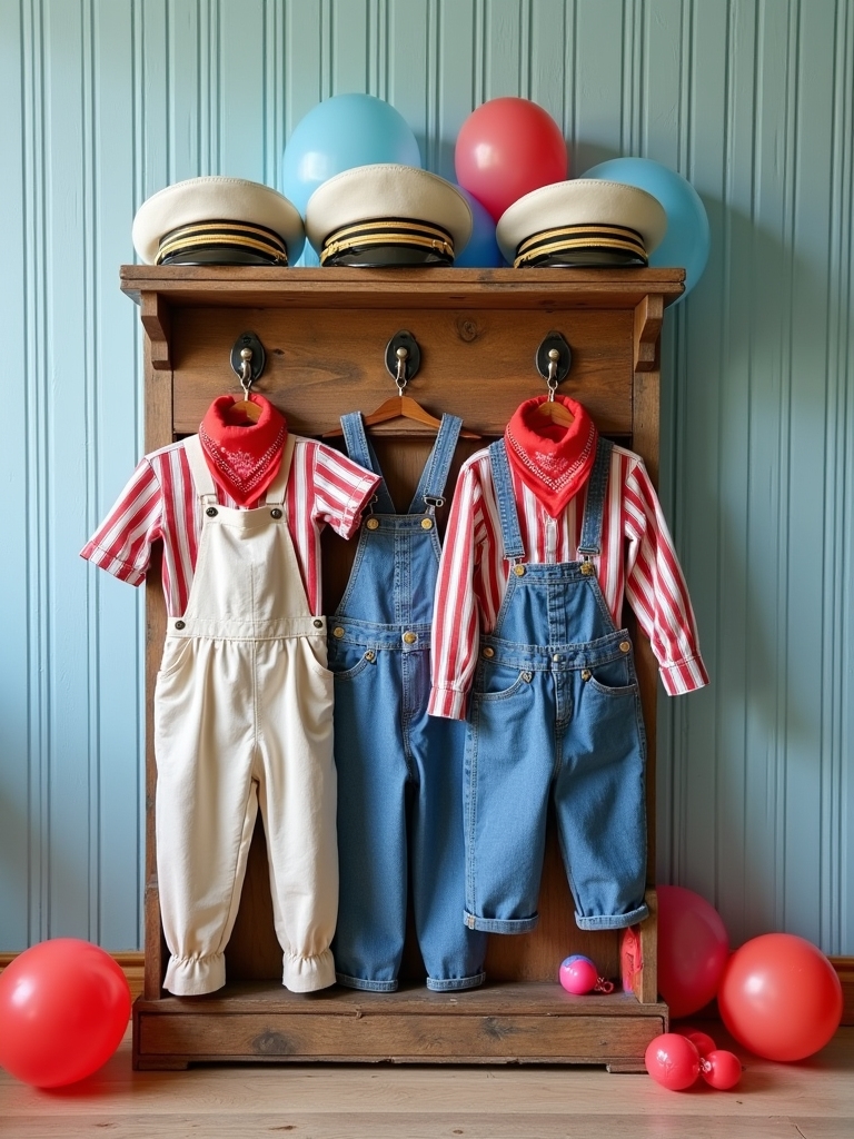 train conductor uniform dressing station