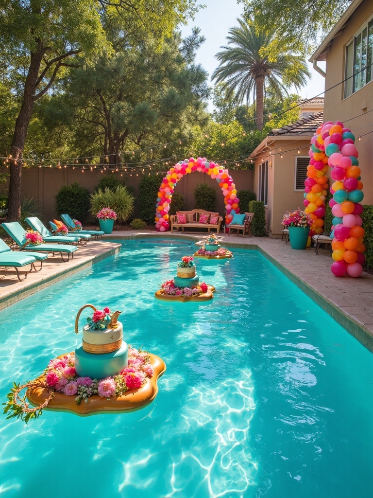 tranquil outdoor swimming oasis