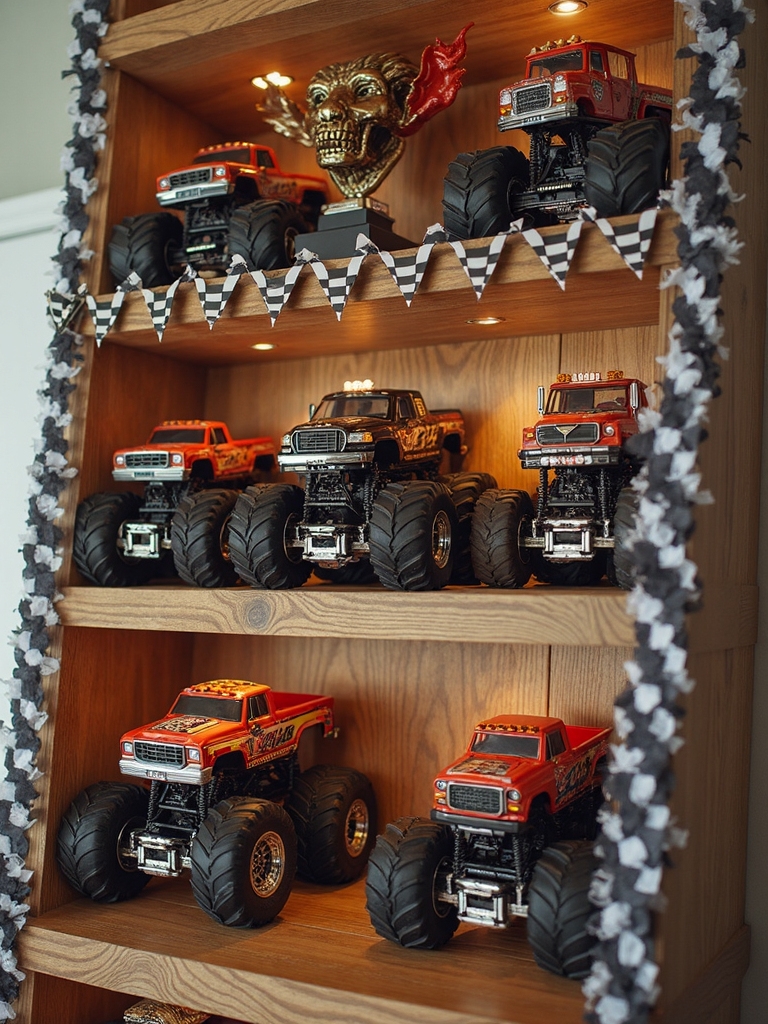 trophy showcase for racing