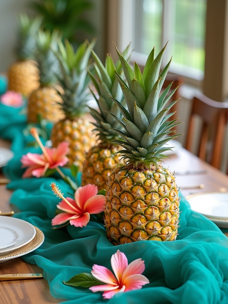 tropical floral centerpiece arrangement