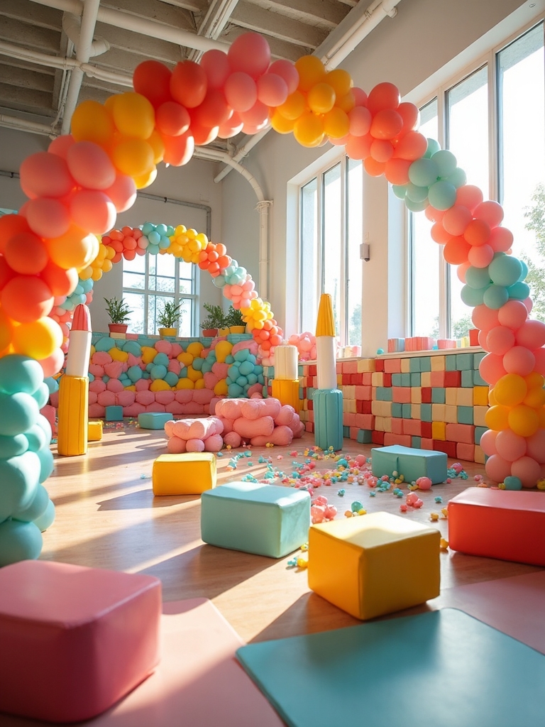 vibrant balloon themed activities