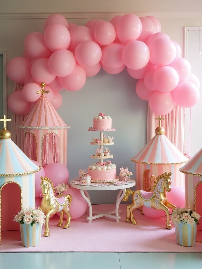 whimsical circus cotton candy