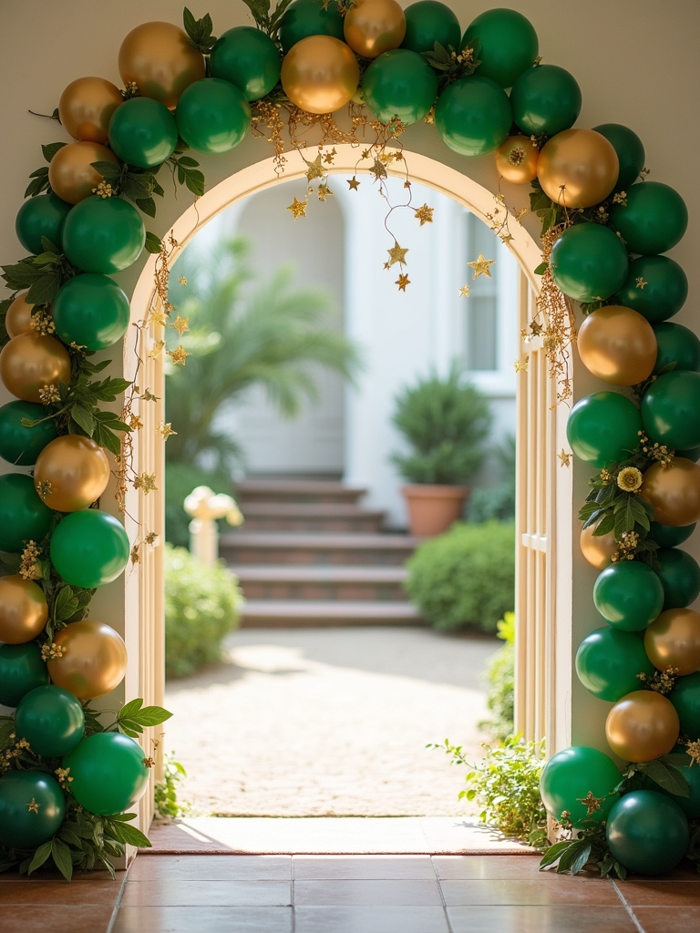 wicket inspired ornamental architectural entrance