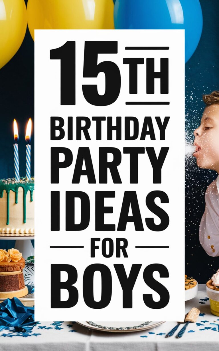 15 Fun and Energetic Birthday Party Ideas for 15-Year-Old Boys: Let the Teen Adventure Begin