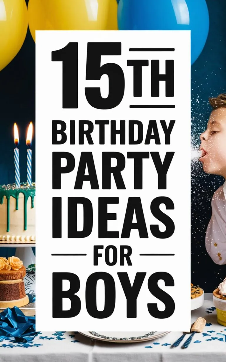 15 Fun and Energetic Birthday Party Ideas for 15-Year-Old Boys: Let the Teen Adventure Begin