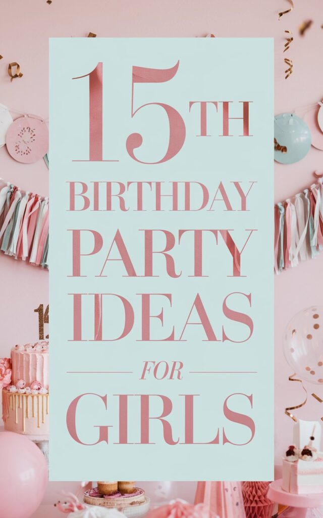 15 Stylish Birthday Party Ideas for 15YearOld Girls Celebrate Her — free download