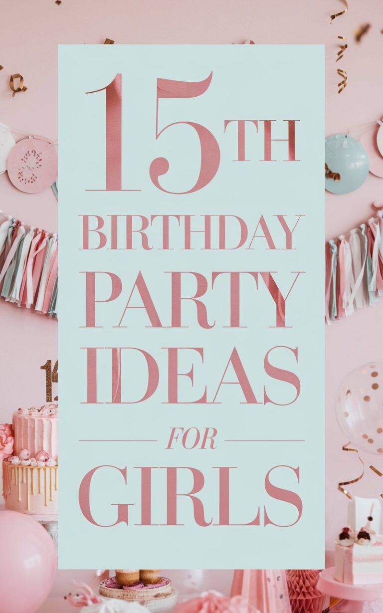 15 Stylish Birthday Party Ideas for 15-Year-Old Girls: Celebrate Her Teen Glow-Up