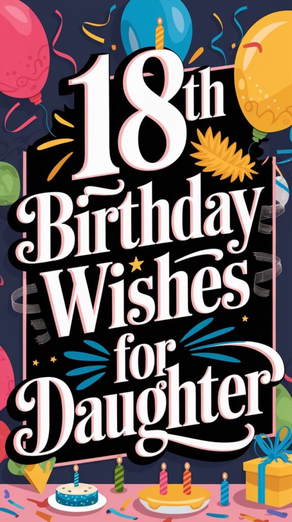 Happy 18th Birthday Wishes for Daughter