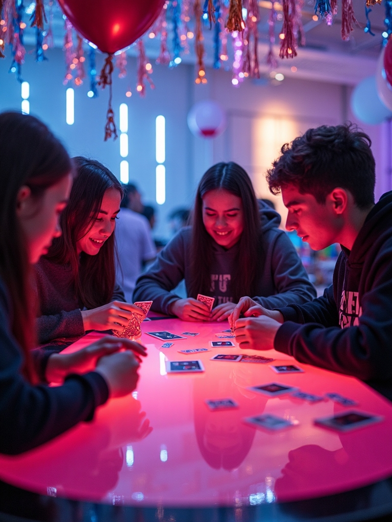 addictive card sliding tabletop competition
