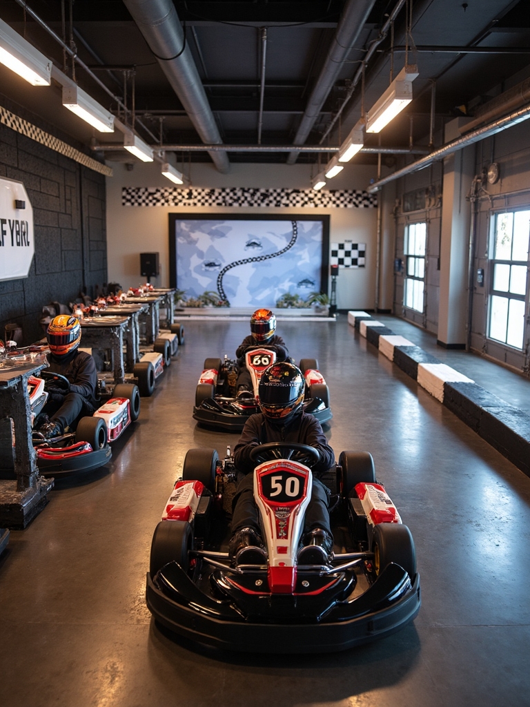 adrenaline filled high speed competitive thrilling go karts