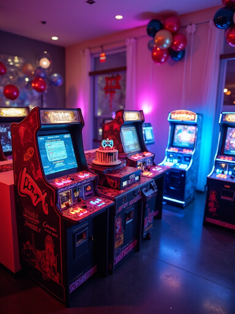 arcade tournament birthday celebration