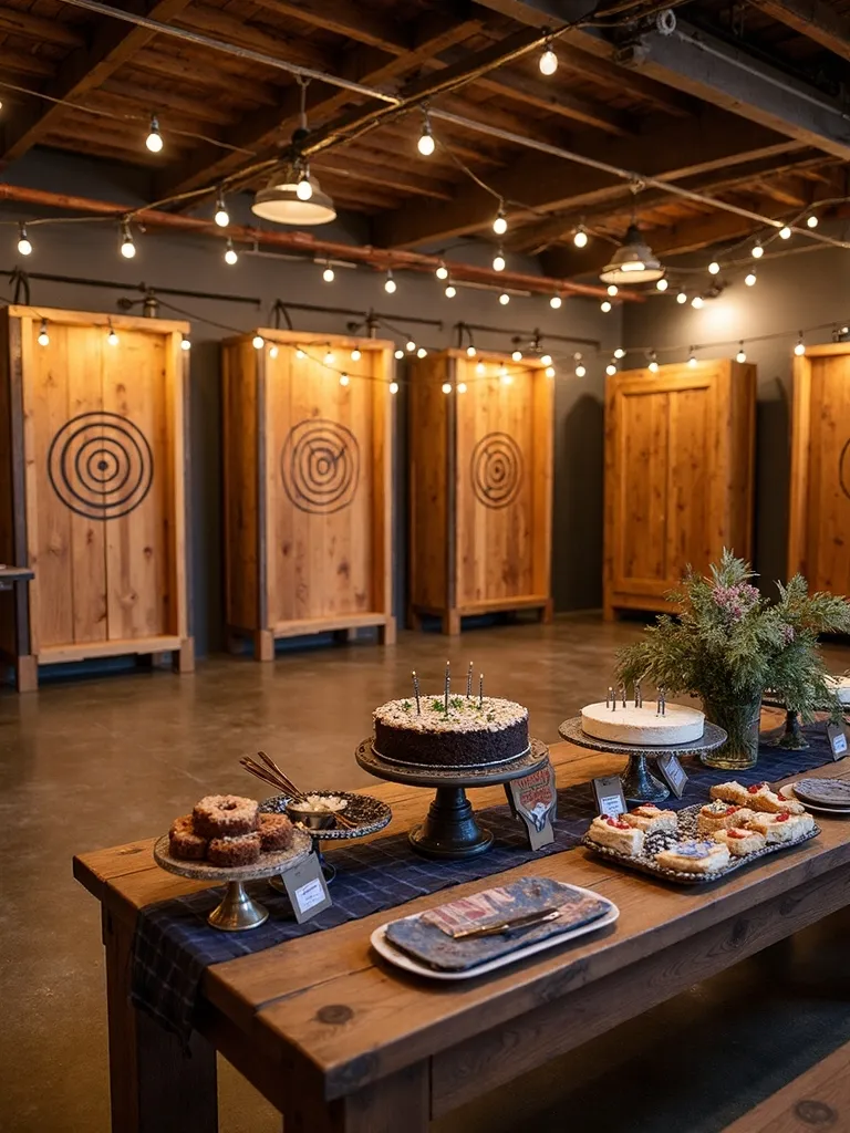 axe throwing birthday party competition excitement