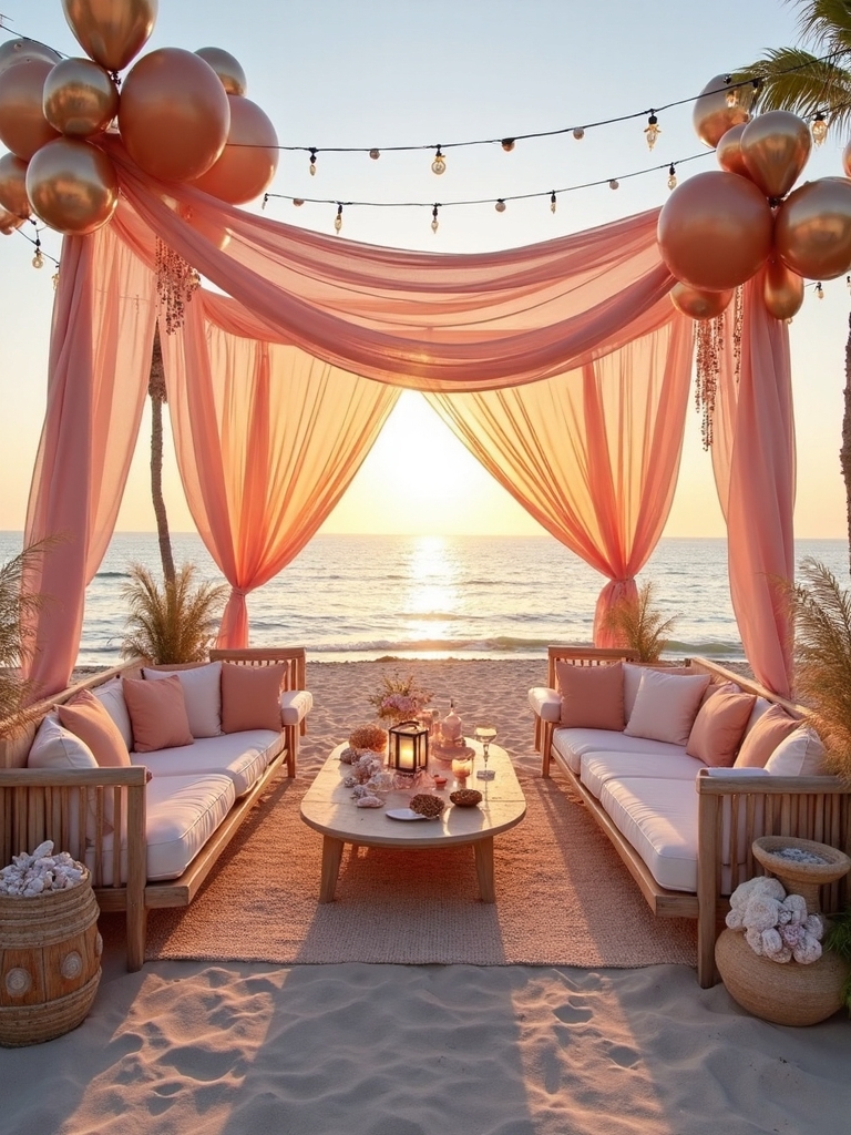 beach party sunset celebration