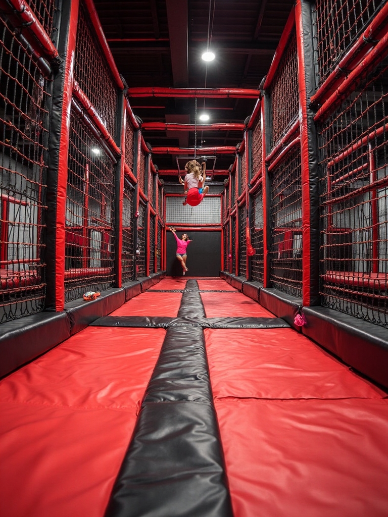 challenging athletic obstacle course