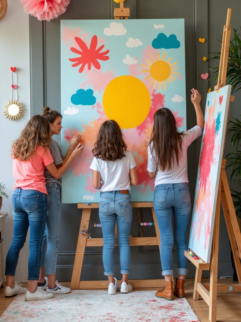 collaborative art party extravaganza