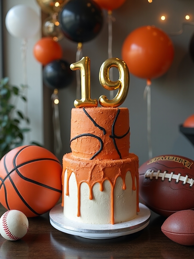 competitive sports themed 19th birthday party