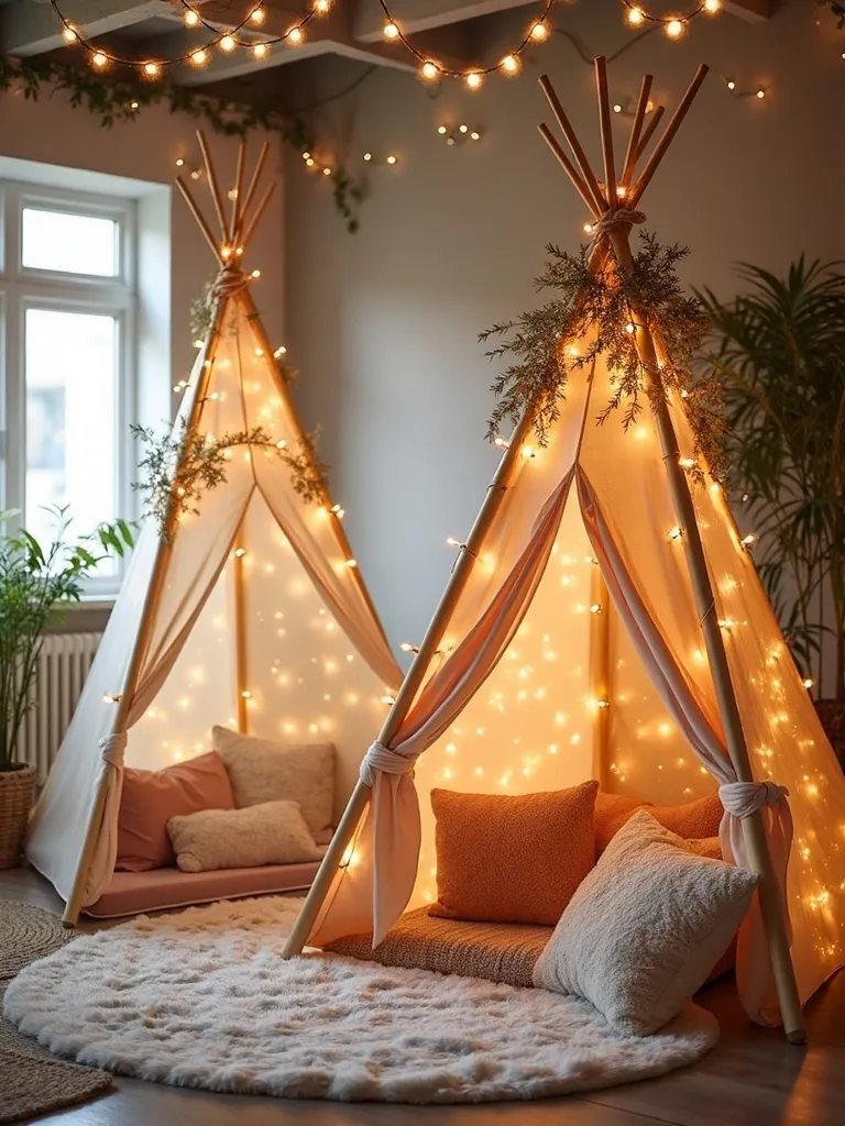 cozy nature inspired magical indoor glamping