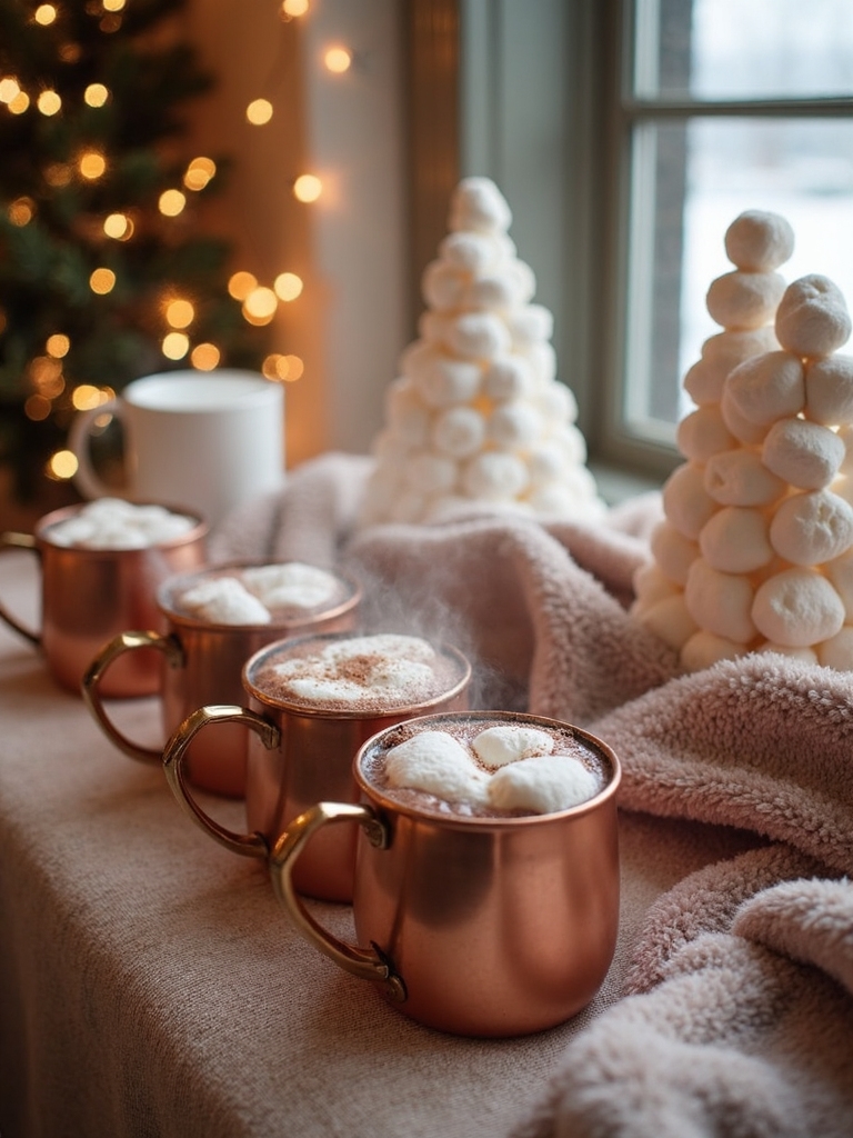 cozy winter hot chocolate customization experience