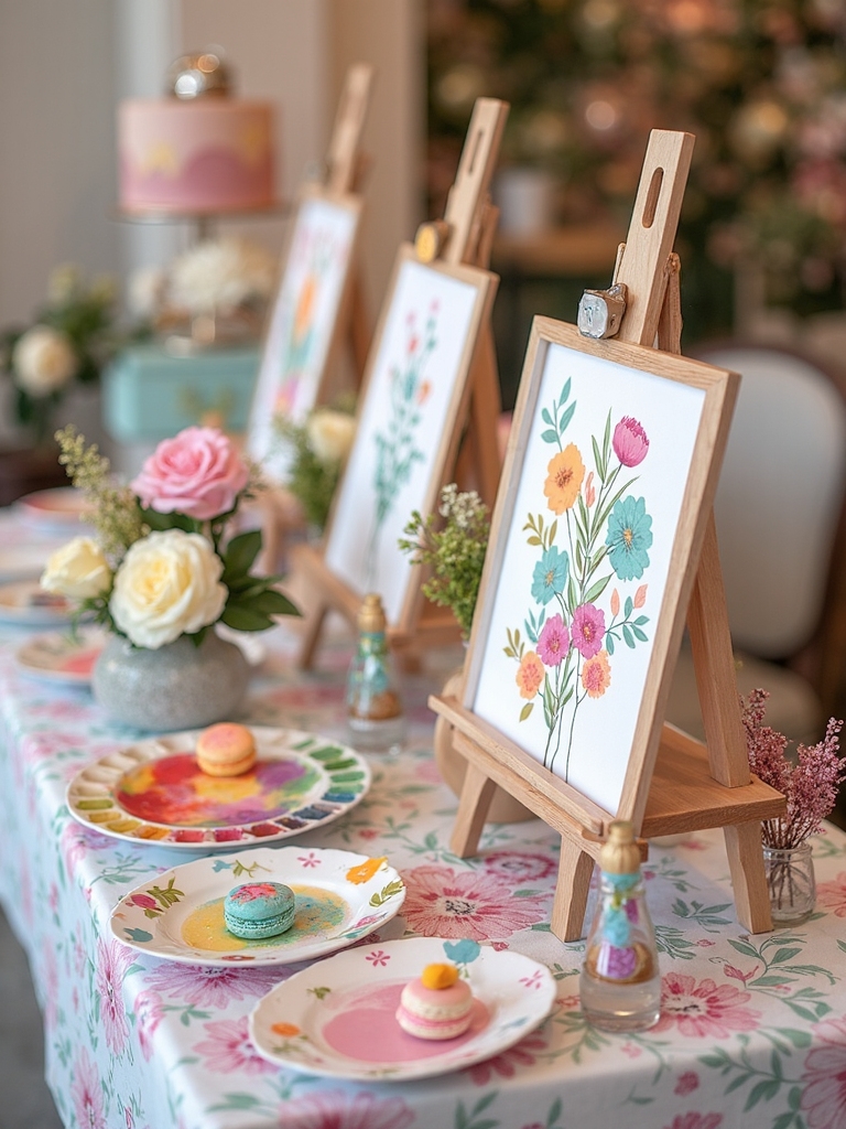 creative birthday painting party