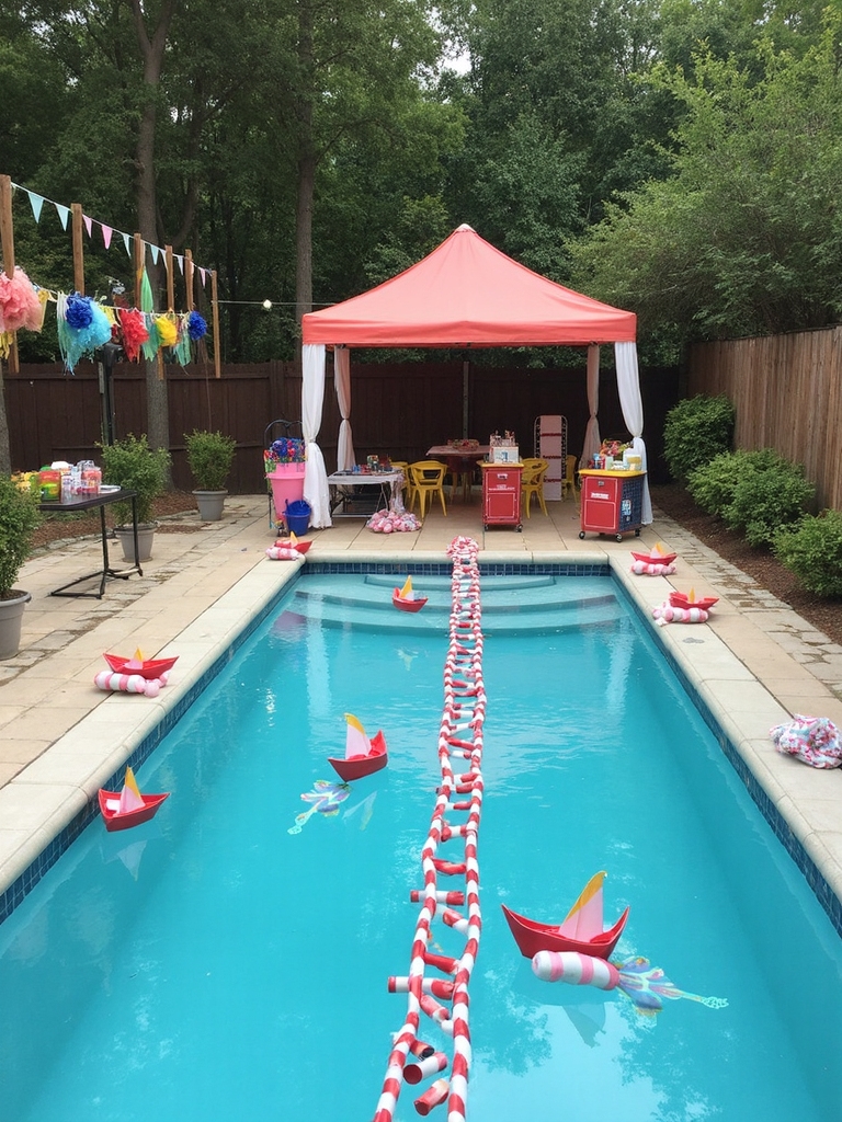 custom boat racing celebration