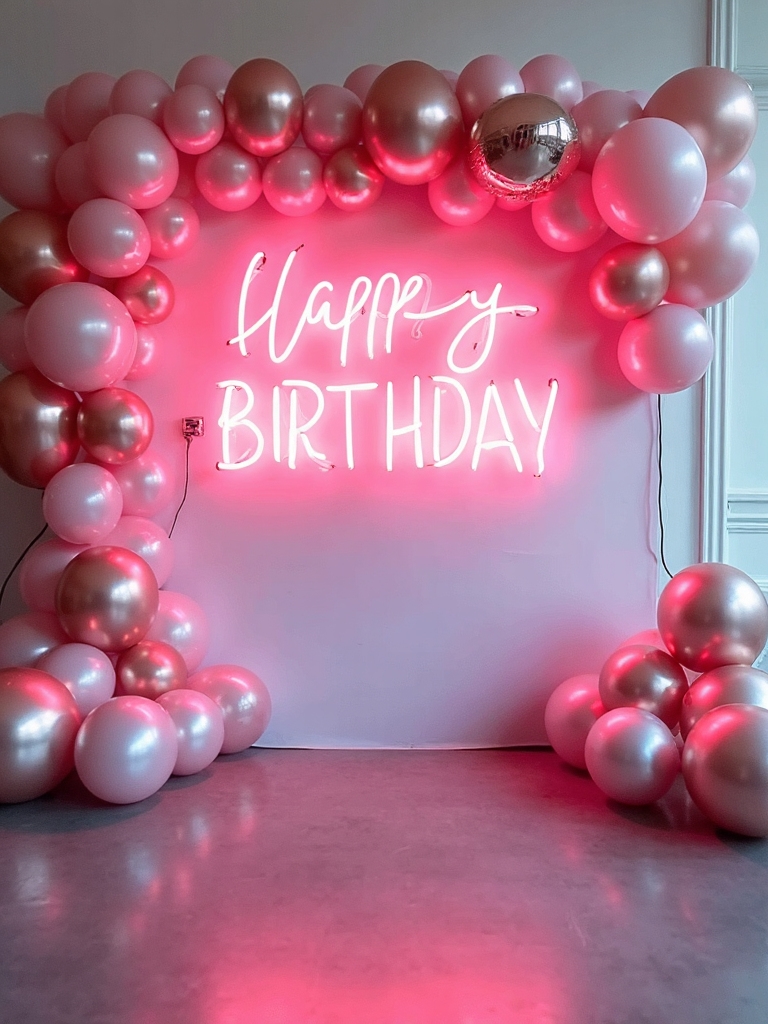 customizable stunning modern birthday party decor