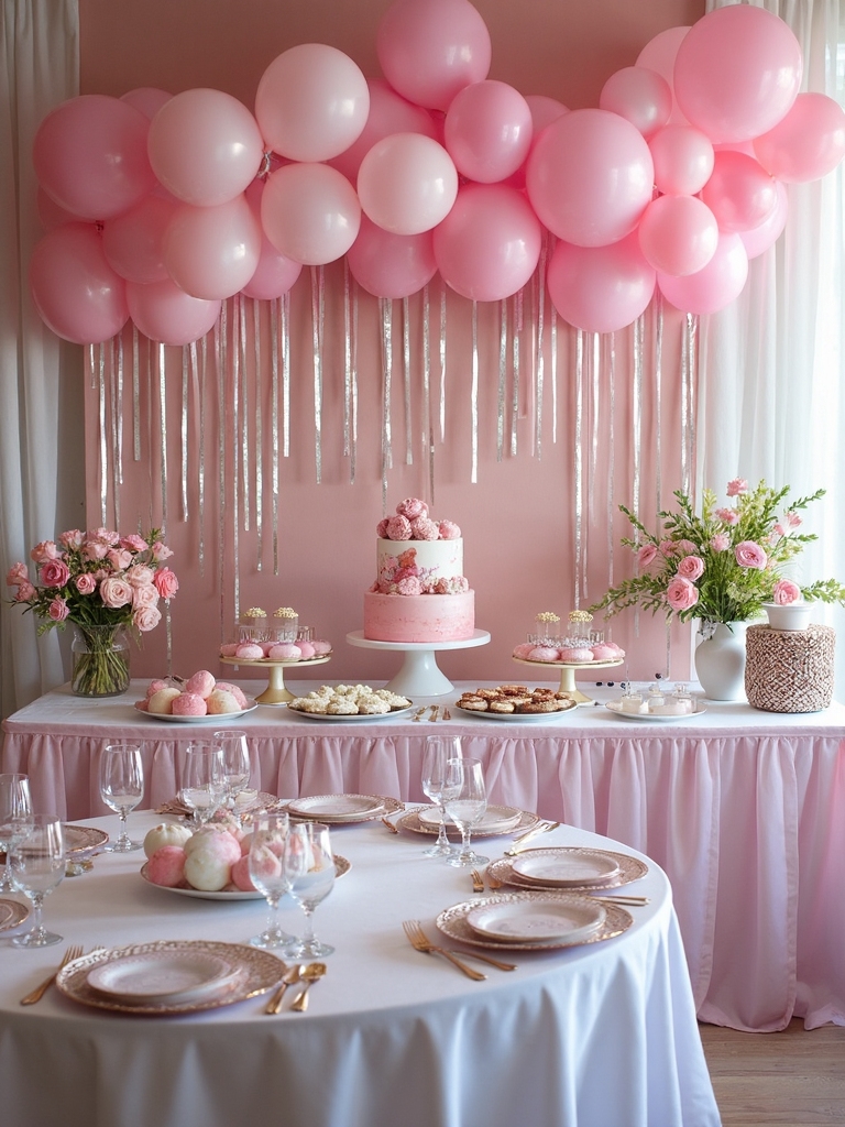 dazzling metallic holographic teen party decor