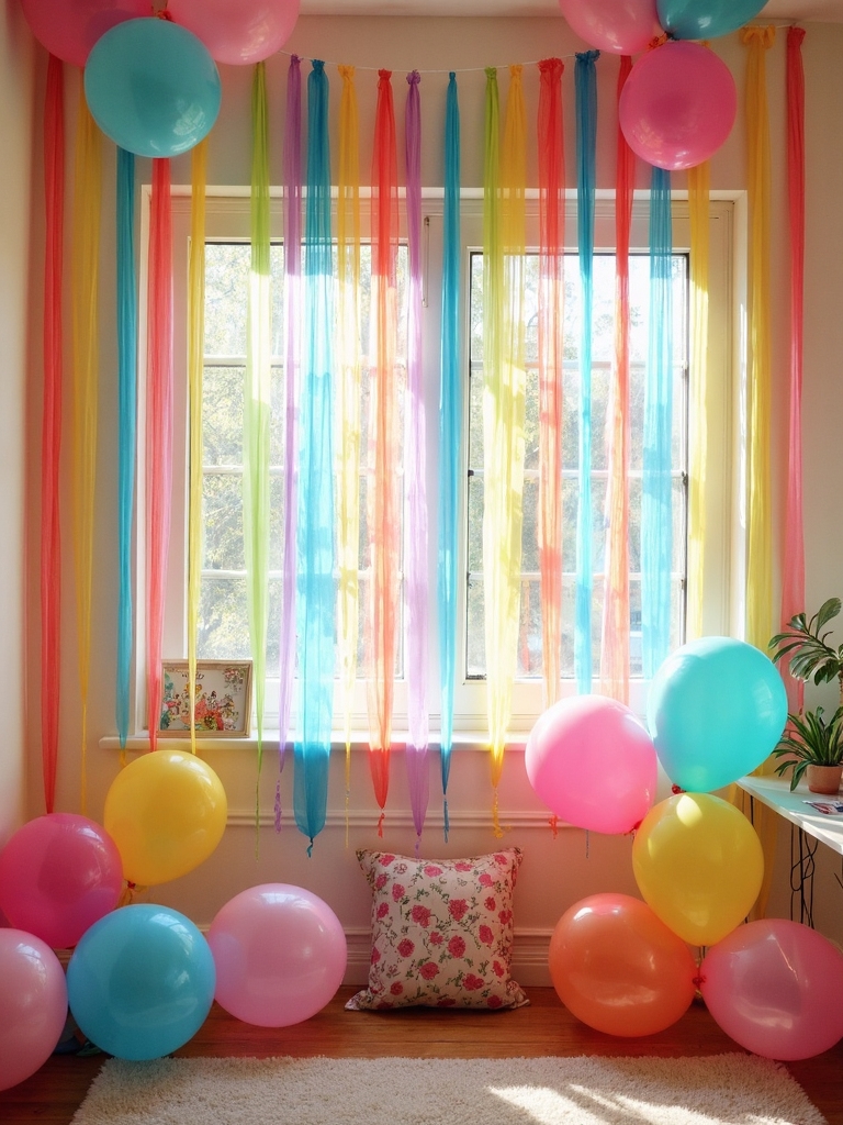 decorative window wall streamers