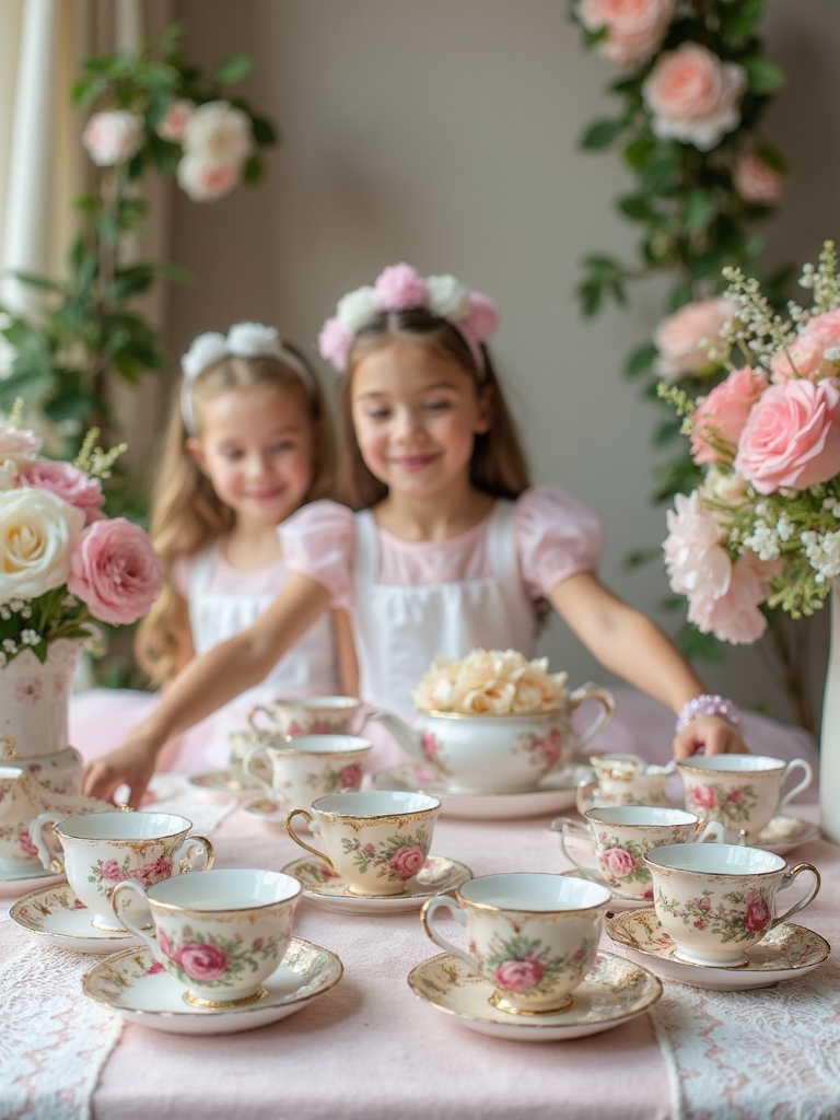 dress up vintage tea party