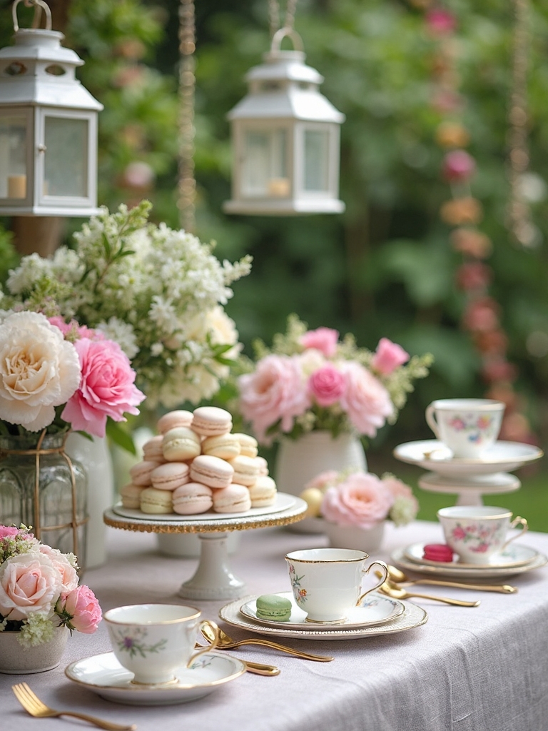 elegant garden tea party celebration