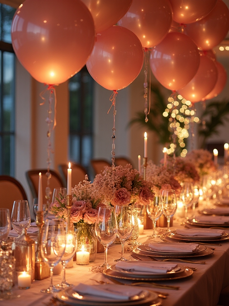 elegant party table layout