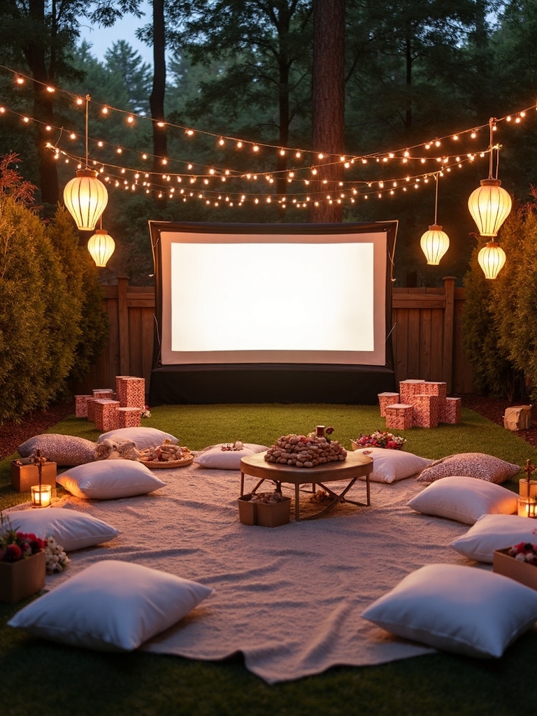 enchanting backyard cinema experience