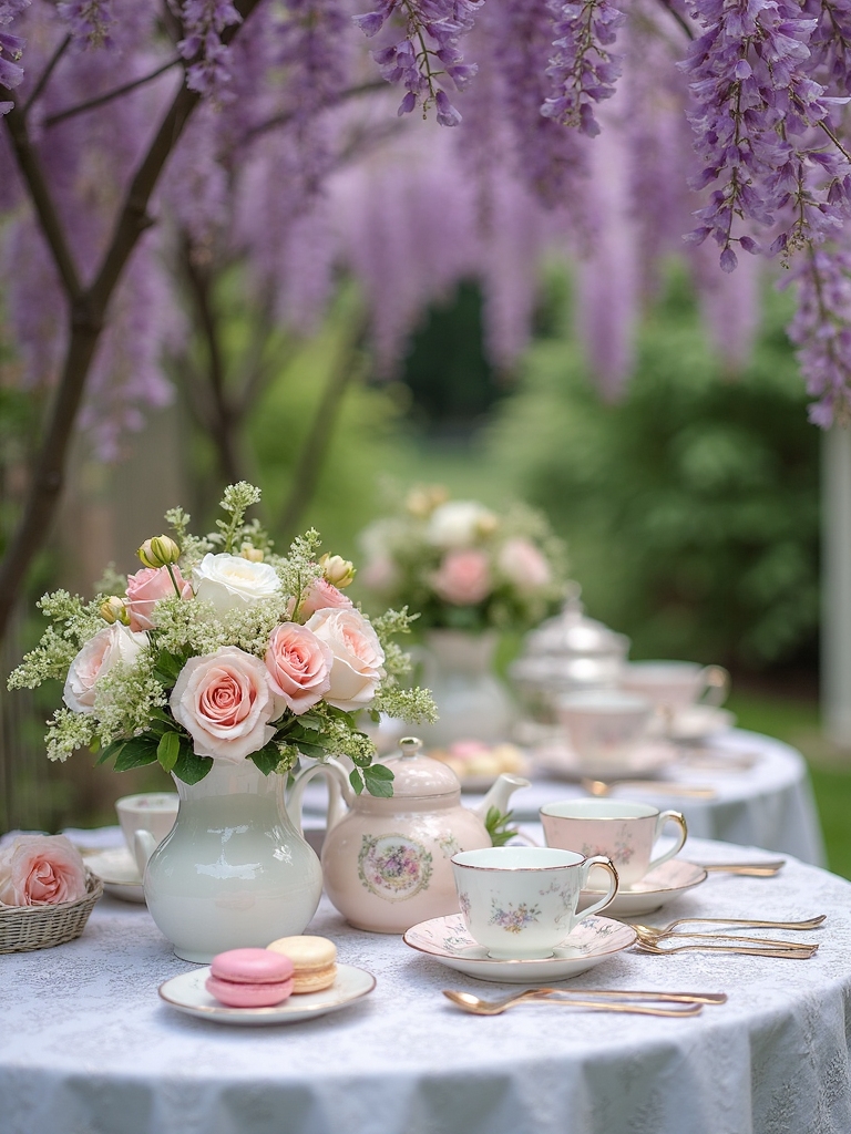 enchanting garden tea party