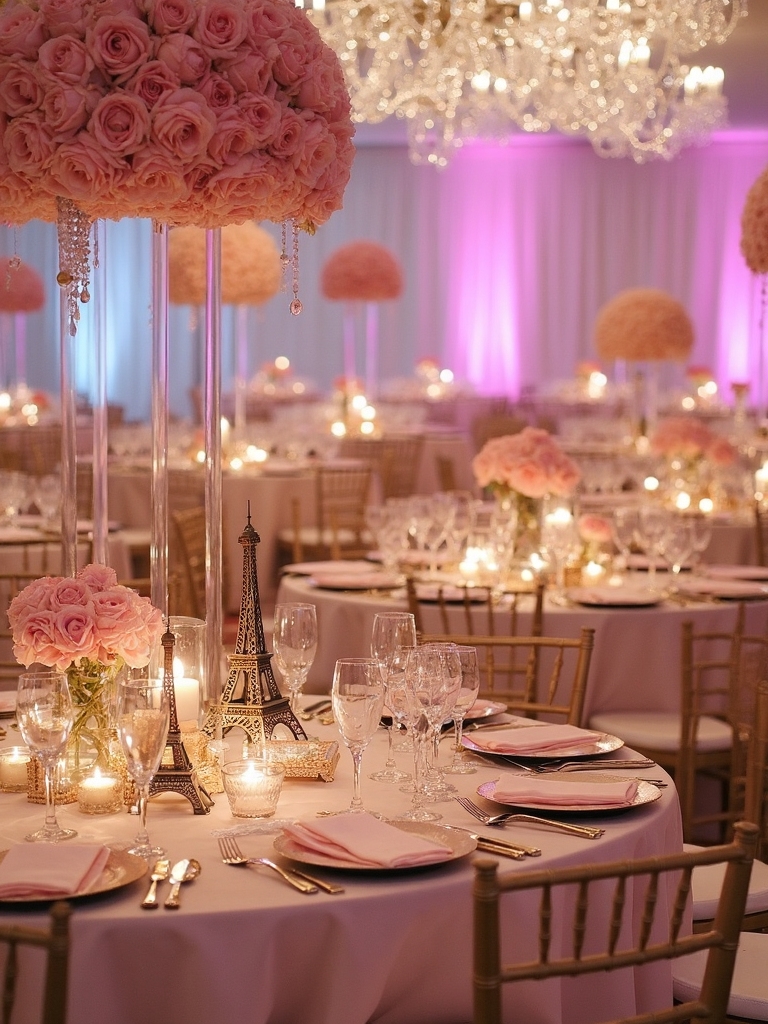 enchanting parisian themed sweet 16 celebration