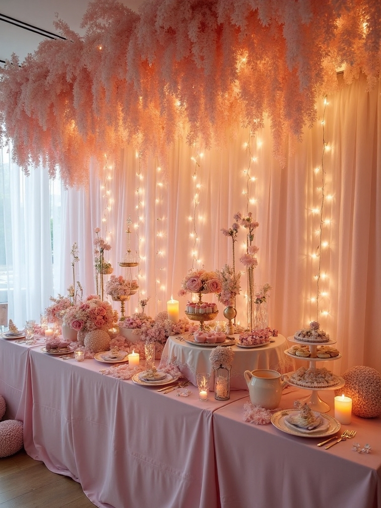 enchanting twinkling fairy light canopy