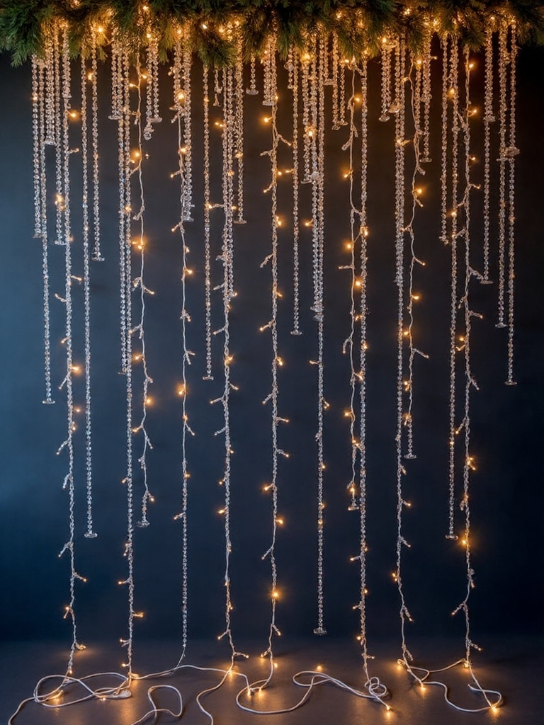 ethereal luminescent crystal cascade