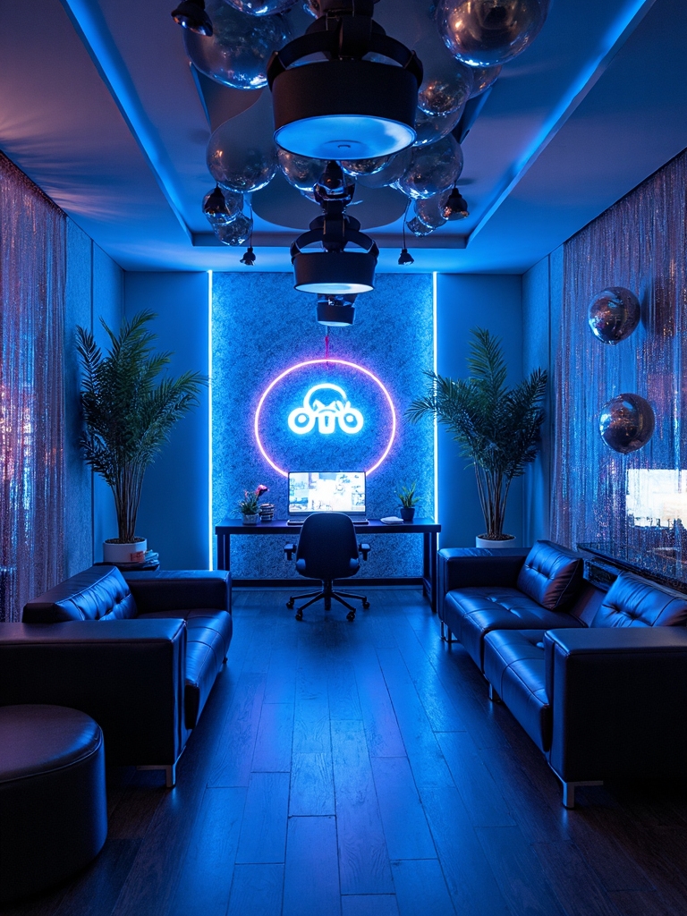 futuristic virtual reality gaming experience