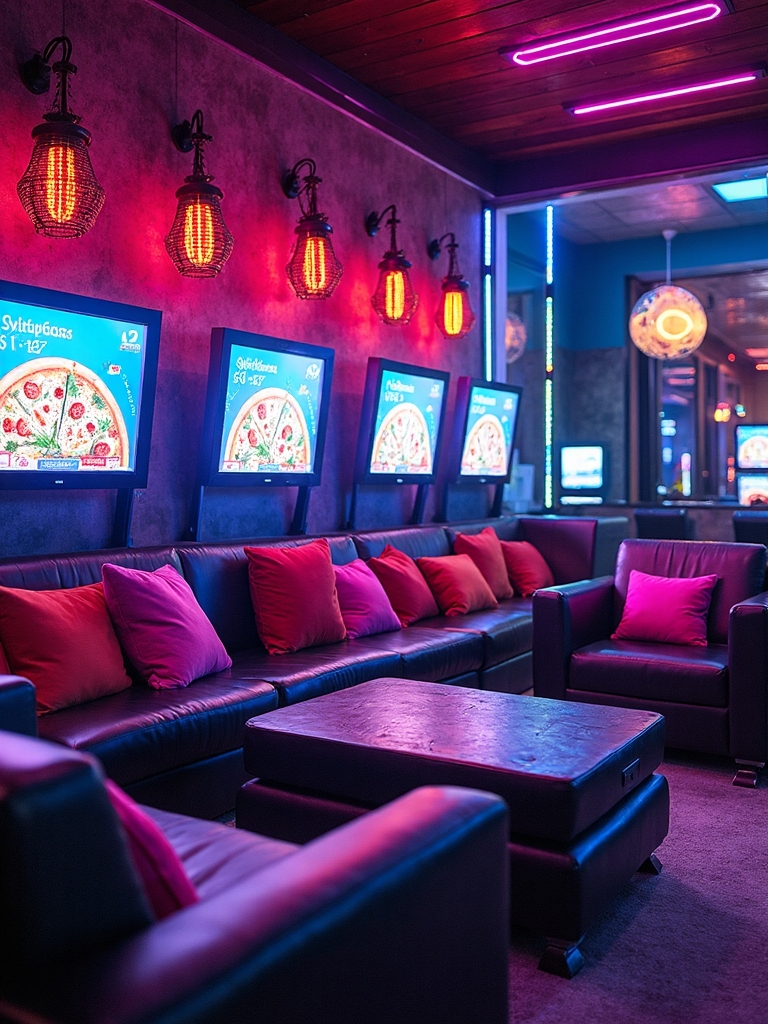 gaming and pizza party