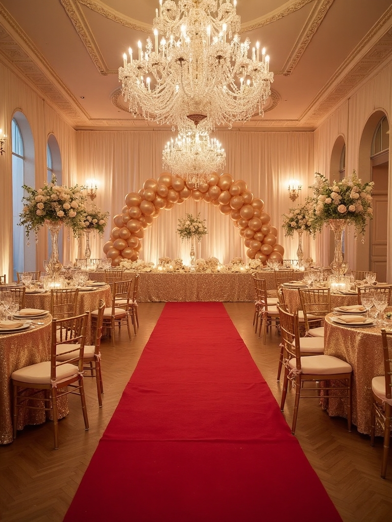 glamorous hollywood themed birthday celebration