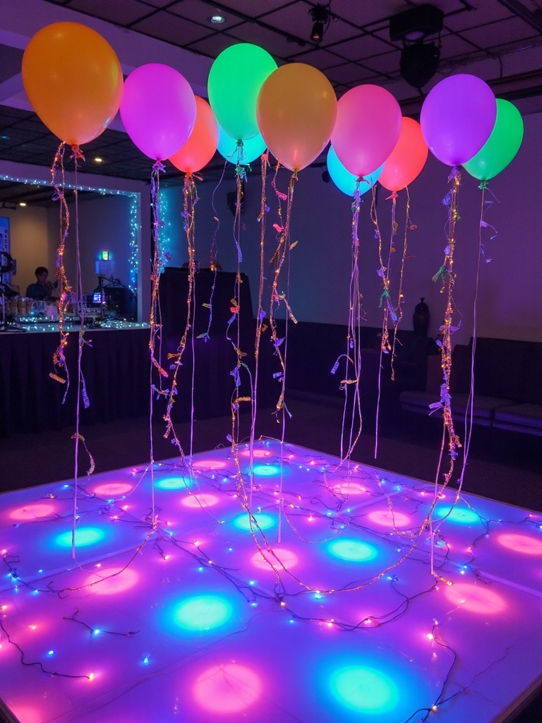 glow in the dark dance party