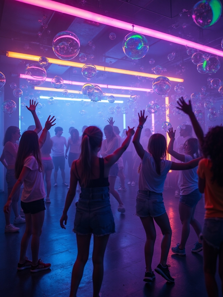 glow stick dance party