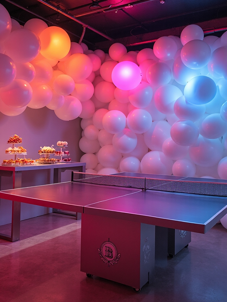high energy ping pong ball competition