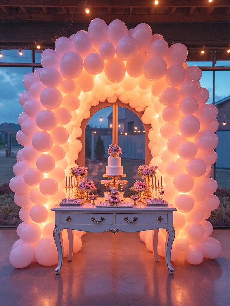 illuminated balloon decorations showcase