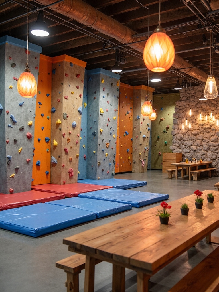 indoor climbing party adventure