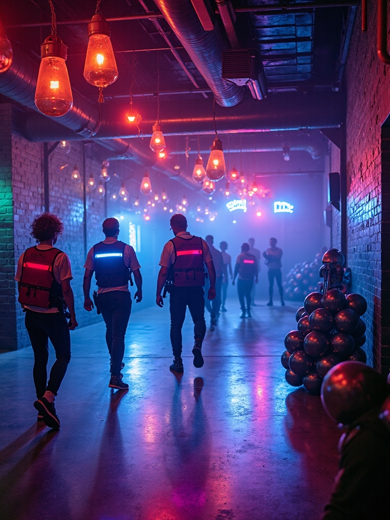 indoor laser tag setup