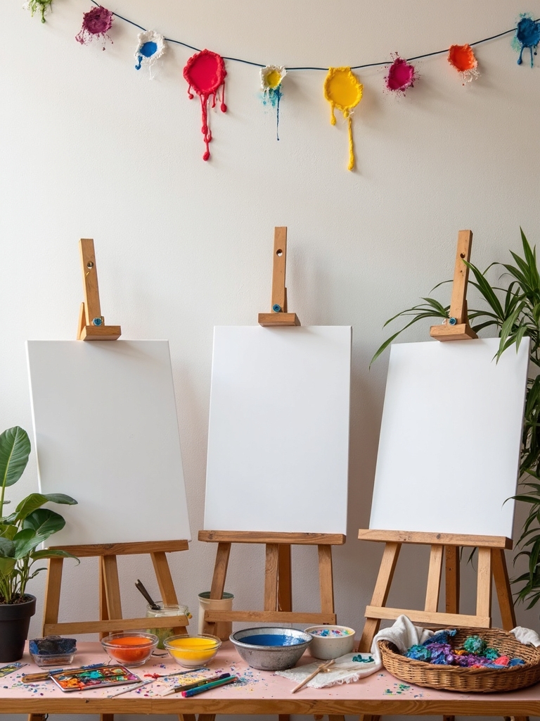 interactive art wall setup