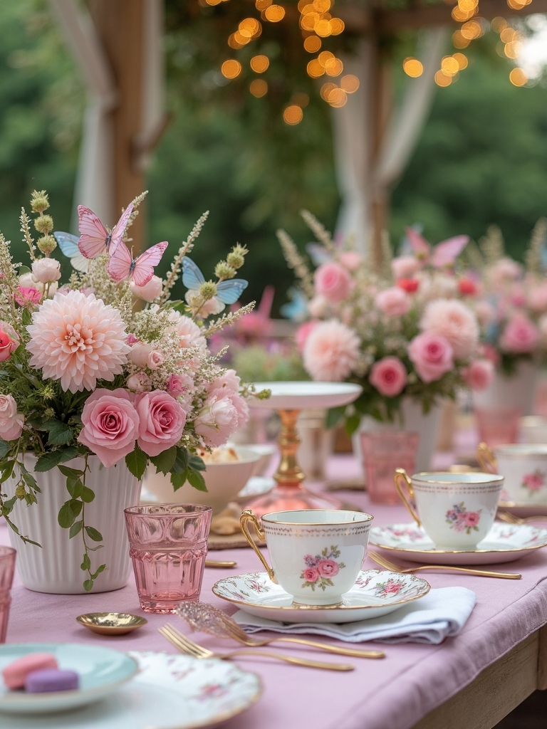 magical outdoor tea gathering
