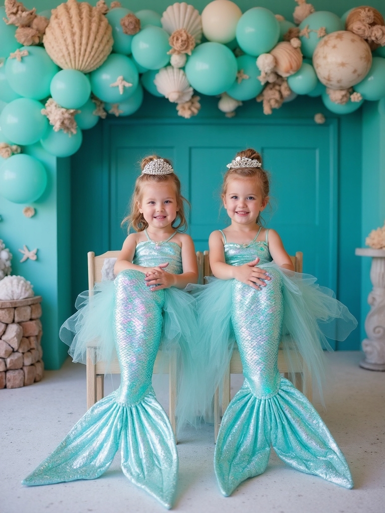 mermaid themed underwater celebration event